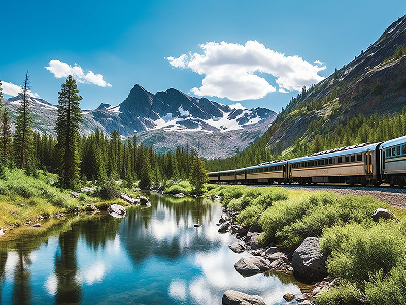 Train the Rocky Mountains, Colorado